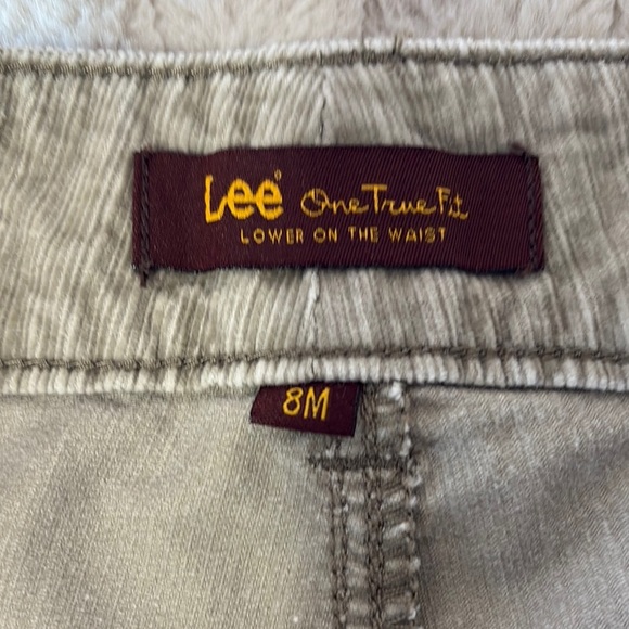 Lee Tan Boot Cut Flare Corduroy Pants Versatile Casual Wear - Picture 10 of 11